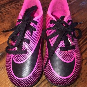 Toddler girls bike soccer cleats